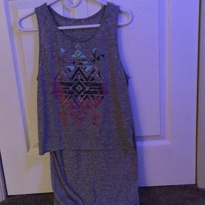 Tank top with cute design on front